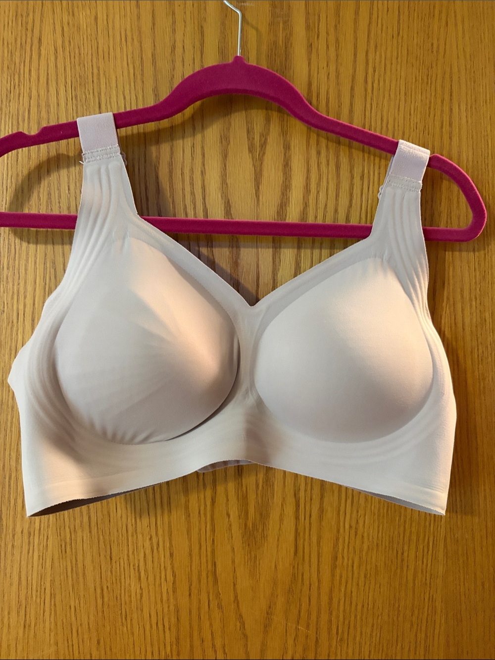 Seamless Light Beige Wireless Comfort Bra by